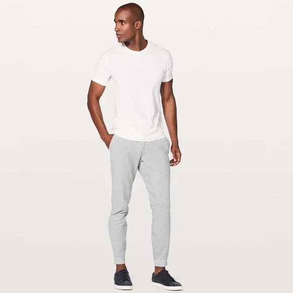 Lululemon City Sweat Jogger Pants *29 Heathered Ultra Light Grey Small